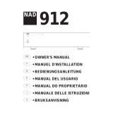 NAD 912 Manual do usuário