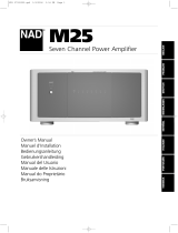 NAD m25 Manual do usuário