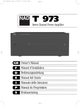 NAD Electronics T 973 Manual do proprietário