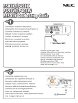NEC P501X Manual do proprietário