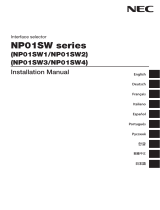 NEC インターフェースセレクター NP01SW3/NP01SW4 Manual do proprietário
