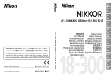 Nikon AF-S DX NIKKOR 18-300MM F / 3.5-5.6G ED VR Manual do usuário
