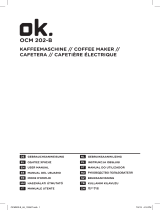OK. OCM 202 Kaffeemaschine Manual do usuário