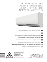 Olimpia Splendid NEXYA S4 inverter 9/12/18/24 Manual do usuário