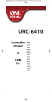 One For All URC-6410 Manual do proprietário