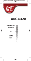 One For All URC 6420 (2 EN 1) Manual do proprietário