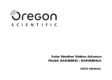 Oregon Scientific BAR808HG / BAR808HGA Manual do usuário
