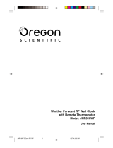 Oregon Scientific JMR818WF Manual do usuário