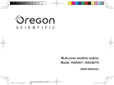 Oregon Scientific RAR501 / RAA501H Manual do usuário
