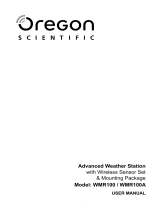 Oregon Scientific WMR100 Manual do usuário