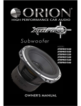Orion XTRPro Subwoofers  Manual do proprietário