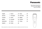 Panasonic ERGC20 Manual do proprietário