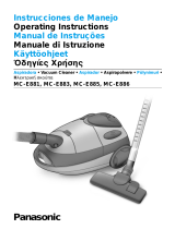 Panasonic mc e 881 Manual do usuário