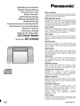 Panasonic RCCD350 Instruções de operação