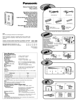 Panasonic RQSX53 Instruções de operação