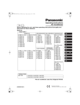 Panasonic U4LE1E5 Instruções de operação