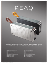 PEAQ PDR150BT - Portable DAB plus Radio Manual do proprietário