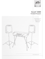 Peavey Escort 3000 Portable PA System Manual do proprietário