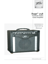 Peavey Rage 258 Guitar Combo Amp Manual do proprietário