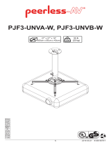 Peerless PJF3-UNVB-W Instruções de operação