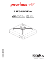 Peerless PJF3-UNVF-W Instruções de operação