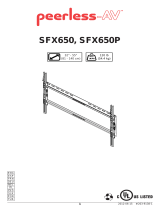 Peerless SFX650P Manual do usuário