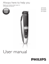 Philips BT9280 LaserGuided Precision Stubble/Beard Trimmer Manual do usuário