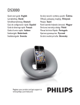 Philips Fidelio Docking speaker DS3000 Manual do usuário