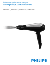 Philips Hairdyer HP4990 Manual do usuário