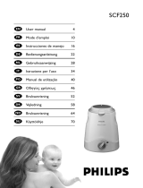 Philips scf250 ultrasnelle flessenwarmer Manual do proprietário