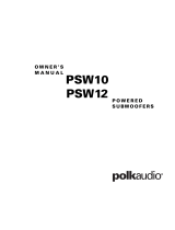 Polk Audio PSW10/ PSW12 Powered Subwoofers Manual do proprietário