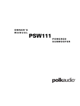 Polk Audio PSW110 Manual do usuário