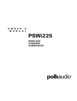 Polk Audio PSWi225 Manual do usuário