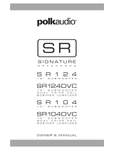 Polk Audio SR124DVC Manual do usuário