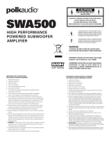 Polk Audio SWA500 Manual do usuário