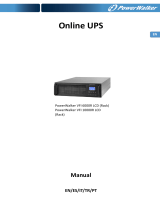 PowerWalker VFI 10000R LCD Manual do proprietário