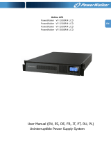 PowerWalker VFI 2000 RM LCD Manual do proprietário