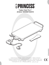 Princess Table Chef Pro 102310 Manual do usuário