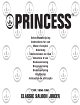 Princess 201950 Classic Saloon Juicer Manual do proprietário