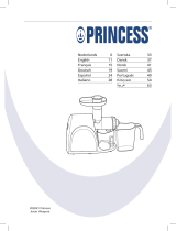 Princess 202041 Juicer Vitapure Manual do proprietário