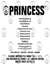 Princess Classic Water Kettle Roma 1.7L Instruções de operação
