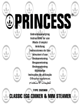 Princess 262008 Classic Egg Cooker - Mini Steamer Manual do proprietário