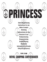 Princess 242108 Camping Coffeemaker Easy Manual do proprietário