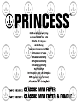 Princess Mini Friteuse Et Fondue 840 W 1,2 L Argenté 182611 Manual do proprietário