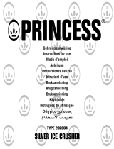 Princess ice crusher silver Manual do proprietário