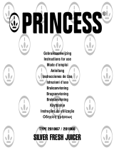 Princess Silver Fresh Juicer Instruções de operação