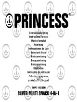 Princess Silver Multi Snack 4-in-1 Manual do proprietário
