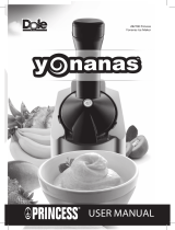 Princess 282700 Yonanas Ice Maker Manual do usuário