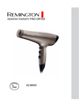Remington Keratin Therapy Pro Dryer AC8000 Manual do usuário