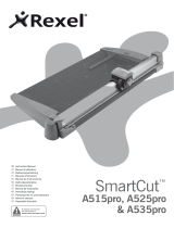 Rexel Smartcut Pro Trimmer A535 A2 30 Sheets - Color: Silver Manual do usuário